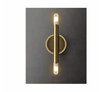 GWJKG Lampe vanité dorée à 2 lumières, luminaires rétro, double industrielle moderne, applique murale milieu du siècle for salle de bain