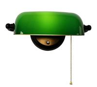 GWJKG Lampes murales Appliques Banquier traditionnel Vintage Wall, Green Retro Banker Lampe lecture Mur chevet lumineux luminaires avec interrupteur à fil de poutre abat-jour réglable, la