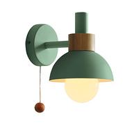 GWJKG Lampes murales Appliques Éclairage Mural Nordic Wall Eclairage, Flambeau Moderne Forme Couleur Industriel 1 Tête Lampe Murale avec Boule Chaîne tir à la Ferme for Salle de