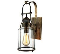 GWJKG Lampes murales Appliques Vintage Wall Creative Industrial Sconces Country Style Loft Lanterne Lavabo lumineux avec bouteille d'ombre en verre dans la rouille antique
