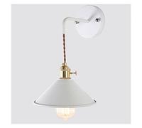 GWJKG Lampes Nordic Wall, Fixture la murale E26 Emballage d'éclairage mural Spot projecteur avec peinture givrée corps Lampe de chevet Color : Whit