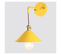 GWJKG Lampes Nordic Wall, Fixture la murale E26 Emballage d'éclairage mural Spot projecteur avec peinture givrée corps Lampe de chevet Color : Yell
