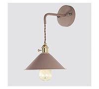 GWJKG Lampes Nordic Wall, Fixture la murale E26 Emballage d'éclairage mural Spot projecteur avec peinture givrée corps Lampe de chevet Color : Brow