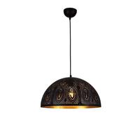 GWJKG Led Chandeliers, Semi-Circular Hollow Wrought Iron Light, Retro Industrial Style Chandelier, Ceiling Hanging Lamp, Lighting Fixture for Restaurant Cdecoration/Color/40Cm(30Cm)