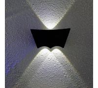 GWJKG LED Indoor Wall Light Black Matte Finish die-cast Aluminum Wall Mount Light LED Energy-Saving Outdoor Wall Lamp IP65 Waterproof and Sconce Light, Lighting Chandelier
