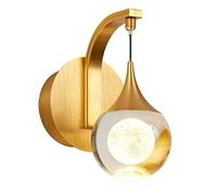 GWJKG LED lampe nordique moderne créatif cristal salon chambre fond mur décoratif éclairage applique murale Appliques murales (Color : B)