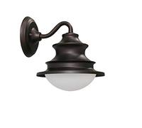 GWJKG LED Outdoor Indoor Lantern, Farmhouse Barn Sconce Lighting Fixture, Waterproof Brown Finish Mount Light, Decorative Wall Lamp Compatible with Porch, Exterior, Patio(1 Pack),Chandelier