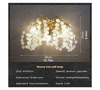 GWJKG Lustres LED moderne luxe plafond en cristal éclairage décoration de la maison salle à manger branche grand pour le salon Color : Wall