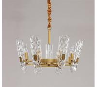 GWJKG Luxury Crystal Chandelier Living Room Lamp Restaurant Villa Atmosphere Style Lighting, Lighting Chandelier