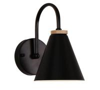 GWJKG Metal Battery Operated Light with Remote Control Wireless Lamp for Bedroom Restaurants Loft and Kids Reading Room Black Wall Decor Fixture 1 Pack