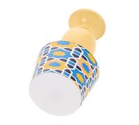 GWJKG Miniature Mediterranean Style Dollhouse Lamp Elegant Table Light with Flower Pattern Decoration for Tiny Study Room and Desk Accessories