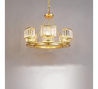 GWJKG Minimalist Ceiling Light Bedroom LED Ceiling Lamp Living Room Personality Room Crystal Plus Iron Lighting, Lighting Chandelier