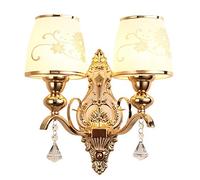 GWJKG moderne minimaliste en fer forgé cristal, mur fond intérieur, éclairage décoratif créatif, murale chambre à coucher, lampe de chevet Appliques murales