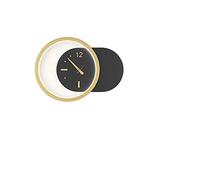 GWJKG Murale Applique Chambre de Chevet Moderne Minimaliste Lumière Personnalité Créative Horloge Salon Décoration Lampes Métal Lampe Verticale à Pied Haut Appliques murales