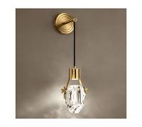 GWJKG Murale Fixe Cuivre Cristal Décoration Intérieure Applique Créative Moderne Minimaliste Chambre Lampe De Chevet Appliques murales