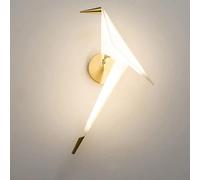 GWJKG Murale Lampes modernes lumière de luxe mur LED lampe petit oiseau support applique lumineuse for chevet chambre salon décoration Appliques murales