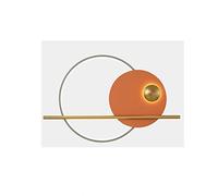 GWJKG Murale Salon Applique Lumière Ronde Canapé Fond Mur D'ambiance Moderne Chambre Lampe De Chevet Feu Veilleuses Style Vintage Pour Appliques murales