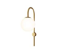 GWJKG nordique verre for chambre à coucher, lampe de chevet, personnalité créative, allée, escaliers, salon, applique murale en cuivre Appliques murales