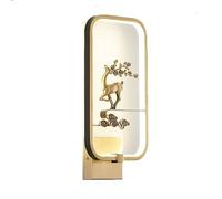 GWJKG Nouveau murale en cuivre pure style chinois la télé Lampe d'escalier mural de fond Appliques murales
