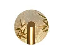 GWJKG Nouvelle applique chinoise couleur émail tout en cuivre, lampe murale fond salon d'étude d'escalier chevet de chambre à coucher Appliques murales