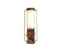 GWJKG Nouvelle applique chinoise en bois cuivre, lampe de chevet créative for salon, arrière-plan, allée murale Appliques murales (Color : C)