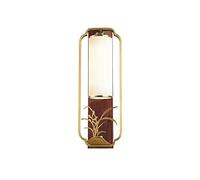 GWJKG Nouvelle applique chinoise en bois cuivre, lampe de chevet créative for salon, arrière-plan, allée murale Appliques murales (Color : C)