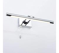 GWJKG, Toilet Lamps, Siet LED Bathroom Lights, Chrome Vanity Cabinet Wall Lamp with Pull Cord, Bath Front Light Fitting Above Mirror, Frame Picture Lighting,Indoor Wal