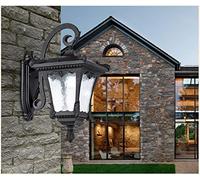 GWJKG Turkey Garden Lantern Balcony Outdoor Mains Powered Waterproof Doorway Aisle European Gazebo Wall Hanging Lamp Exterior Light Fixture (Color : Black),Chandelier Ceiling Fixtu
