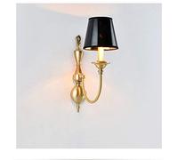GWJKG Vintage American Wall Lamp with Copper Head for Bedroom, Living Room, Dining Room, Corridor & More - Floor Light Fixtures (Color: Black)