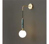GWJKG Vintage Milk Glass Marble Sconce Natural Stone Light Bar Frosted White Linear Long Strip Wall Lamp Hanging Green Lighting with G9 Base for Bedroom Living Room Hallway Entryway