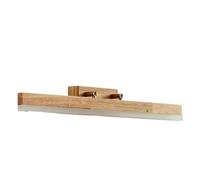 GWJKG Vintage Rustic Sconce Natural Wood Bathroom Vanity Light Strip Bar Over Mirror Linear Farmhouse Wall Lamp for Makeup Desk Cabinet Shower