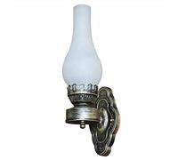 GWJKG Wall Sconce American Old Kerosene Lamp Antique Glass Wall Lamp Bedroom Bedside Study Reading Wall Light Retro Restaurant Cafe Bar Creative Aisle Stairsdor Waterproof