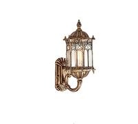 GWJKG Wall Sconce American Retro Exterior Wall Lantern Outdoor Waterproof Wall Hanging Lamp Rust Aluminum Weatherproof Glass Shade Decoration Decorated Courtyard Wall Light Sconces Wate