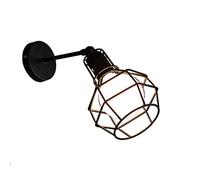 GWJKG Wall Sconce American Rustic Adjustable Vintage Iron Wall Lamp Retro Industrial Metal Bird Cage Barn Bar Restaurants Coffee Shop Club Decor Fixture Wall Light Waterproof