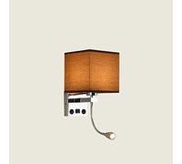 GWJKG Wall Sconce Fabric Sconce Bedroom Reading Light Wall Lamping Chrome Wall Lights for Home Hotel Aisle LED Walls Lamp Wrought Iron Plating Light Fixtures Decoration Lamps Waterproof