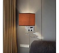 GWJKG Wall Sconce Fabric Sconce Bedroom Reading Light Wall Lamping Chrome Wall Lights for Home Hotel Aisle LED Walls Lamp Wrought Iron Plating Light Fixtures Decoration Lamps Waterproof