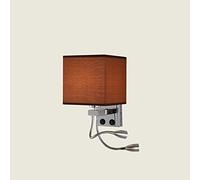 GWJKG Wall Sconce Fabric Sconce Bedroom Reading Light Wall Lamping Chrome Wall Lights for Home Hotel Aisle LED Walls Lamp Wrought Iron Plating Light Fixtures Decoration Lamps Waterproof