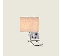 GWJKG Wall Sconce Fabric Sconce Bedroom Reading Light Wall Lamping Chrome Wall Lights for Home Hotel Aisle LED Walls Lamp Wrought Iron Plating Light Fixtures Decoration Lamps Waterproof