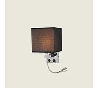 GWJKG Wall Sconce Fabric Sconce Bedroom Reading Light Wall Lamping Chrome Wall Lights for Home Hotel Aisle LED Walls Lamp Wrought Iron Plating Light Fixtures Decoration Lamps Waterproof