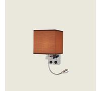 GWJKG Wall Sconce Fabric Sconce Bedroom Reading Light Wall Lamping Chrome Wall Lights for Home Hotel Aisle LED Walls Lamp Wrought Iron Plating Light Fixtures Decoration Lamps Waterproof