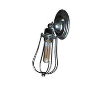 GWJKG Wall Sconce Industrial Vintage Lighting Adjustable Lamp Rustic Wire Iron Metal Cage Oil Rubbed Wall Light Shade Antique Fixture 3W- Waterproof