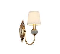 GWJKG Wall Sconce Wall Lamp Creative Copper Ceramics Wall Lamp,Brass Wall Light Bedroom Bedside Sconce for House, Bar,Restaurants,Coffee Shop,Club,Aisle Decoration Waterproof