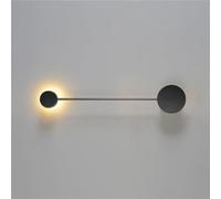 GWJKG Warm Light LED Lights Minimalist Lamp Dot Line Black Wall Lighting(20.5 in)