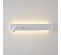 GWJKG with Rotatable Spot Double Up Down Lamp for Bedroom Warm Aluminum Matte Indoor Wall Light (White 122)