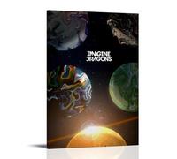 GWJXYWZP Imagine Dragons Music Albums by Popular Artists Canvas Poster Wall Art Decorative Painting Bedroom Painting Posters12x18inch(30x45cm) Frame-style