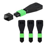 GwliUni 4Pcs MPO Single Mode Female Loopback Plug Supports 12 Fiber Core 6 Channels Type A for 40G 100G Networks and QSFP Testing