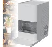 GwlThixion 2" Clear Ice Ball Maker, Countertop Sphere Ice Machine, Single Batch Ice Production 2pcs, Self-Cleaning with Ice Tong, for Cocktails, Whiskey & Bourbon White