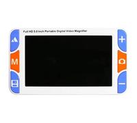 GwlThixion 5.0In Electronic Reading Aid W/Foldable Handle, HD Electronic Video Magnifier for Low Version, with 26 Color Modes and Voice Prompt Function, for Reading, Writing, Viewing Books
