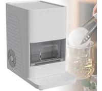 GwlThixion Crescent Ice Maker Countertop, Sphere Ice Maker, 2" Crystal Clear Ball Maker, Ice Makers Countertop with Self-Cleaning, for Whiskey, Bourbon & Cocktails White