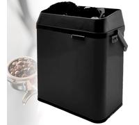 GwlThixion Electric Portafilter Cleaning Machine, Portafilter Cleaner Electric, 3L Large Capacity, 300 rpm Coffee Filter Holder Cleaner with 2 Scrapers and Brush, for Home or Coffee Bar black